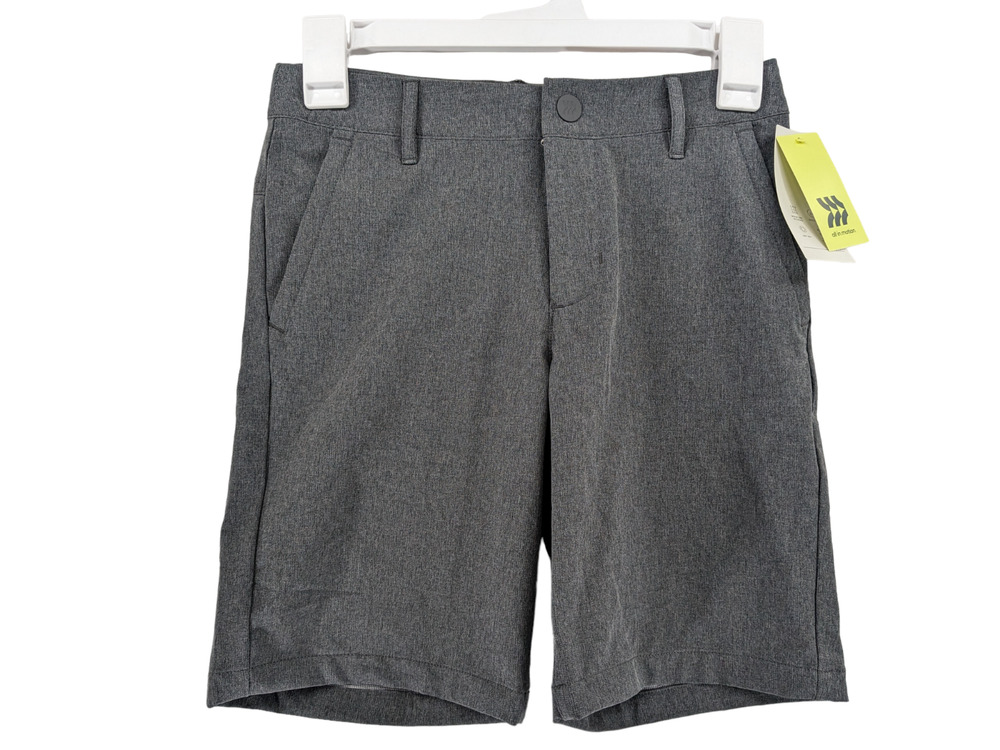 All in Motion Athletic Golf Shorts 10 Gray Boys Active Stretch Quick Dry Sports